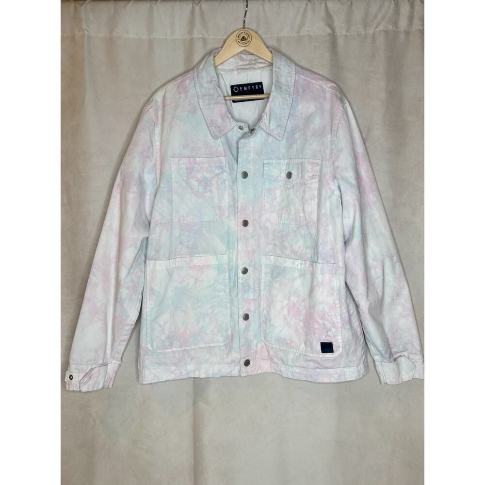Empyre Tie Dye Chore Jacket Canvas Utility Streetwear Large